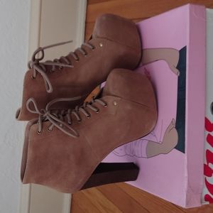 Jeffrey Campbell Lita Taupe suede New in box sz 7.5